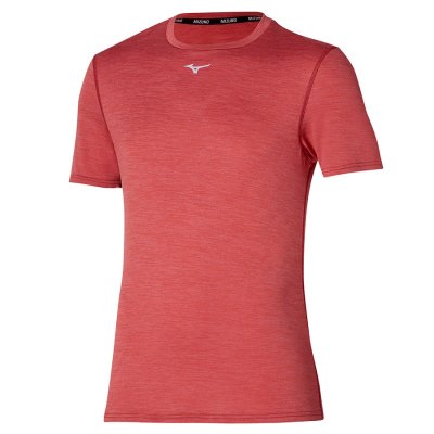Camisa Mizuno Core Tee Hombre - Rojos - Chile M614HQPCVZ